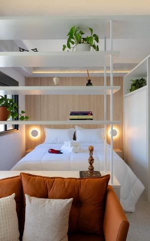 Studio para alugar com 33m², 1 quarto e 1 vaga Studio para alugar com 33m², 1 quarto e 1 vagaQuarto