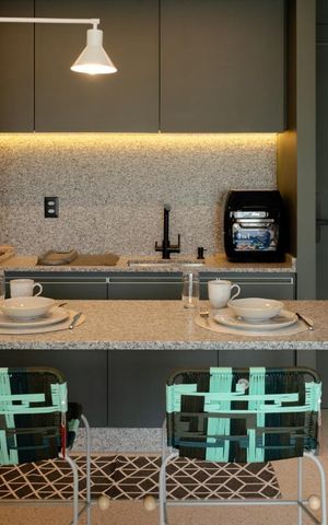 Studio para alugar com 33m², 1 quarto e 1 vaga Studio para alugar com 33m², 1 quarto e 1 vagaCozinha