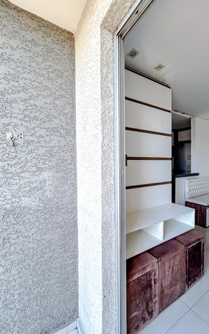 Apartamento à venda com 48m², 2 quartos e 1 vagaVaranda
