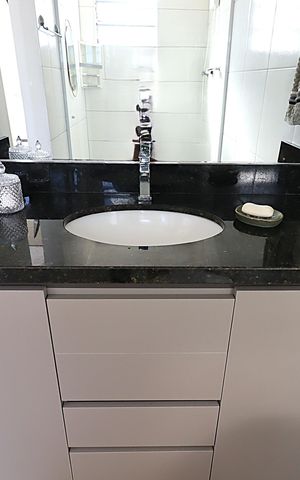Apartamento para alugar com 46m², 1 quarto e sem vagaBanheiro da Suíte