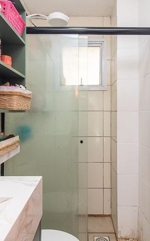 Casa de condomínio à venda com 43m², 2 quartos e 1 vagaBanheiro