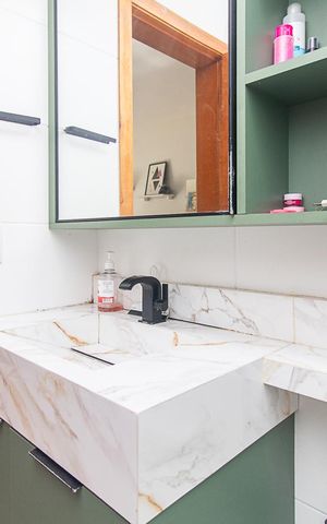 Casa de condomínio à venda com 43m², 2 quartos e 1 vagaBanheiro