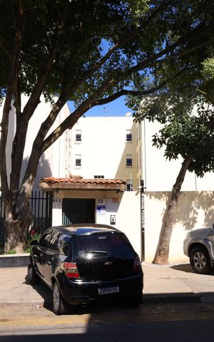 Apartamento à venda com 45m², 2 quartos e 1 vagaFachada do condomínio - Placa instalada na fachada do condomínio - Código da placa: EUBO-217