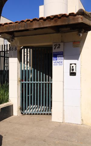 Apartamento à venda com 45m², 2 quartos e 1 vagaPlaca instalada na fachada do condomínio - Código da placa: EUBO-217