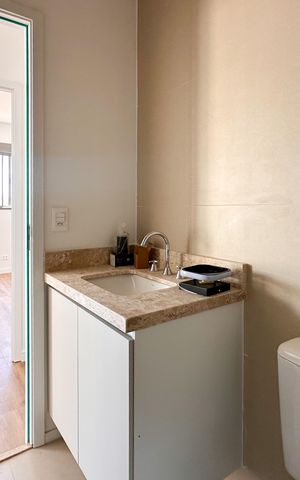 Apartamento à venda com 61m², 2 quartos e 1 vaga Apartamento à venda com 61m², 2 quartos e 1 vagaBanheiro Social