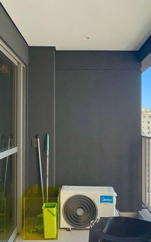 Studio para alugar com 28m², 1 quarto e sem vaga Studio para alugar com 28m², 1 quarto e sem vagaVaranda