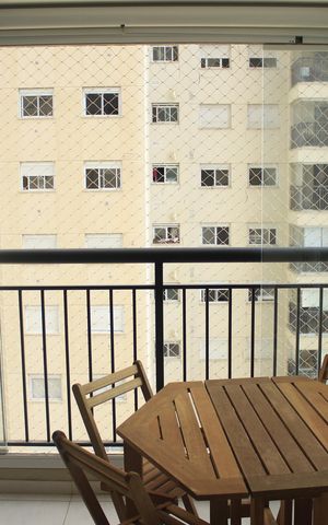 Studio à venda com 38m², 1 quarto e 1 vagaVaranda gourmet