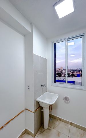 Apartamento à venda com 39m², 2 quartos e 1 vagaCozinha e Área de Serviço