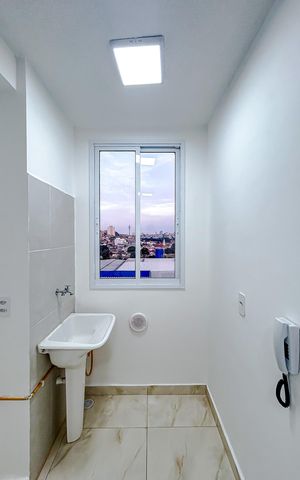Apartamento à venda com 39m², 2 quartos e 1 vagaCozinha e Área de Serviço