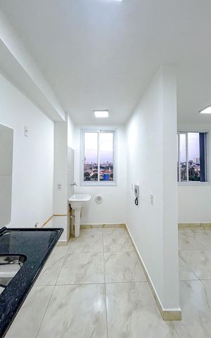 Apartamento à venda com 39m², 2 quartos e 1 vagaCozinha e Área de Serviço
