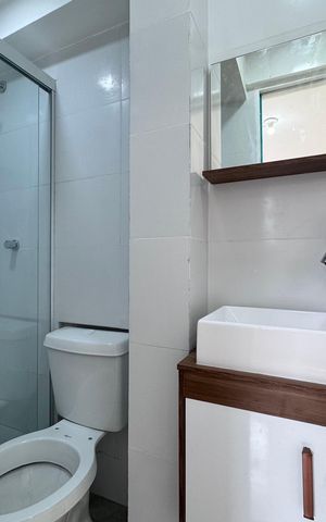 Apartamento para alugar com 63m², 2 quartos e 1 vaga Apartamento para alugar com 63m², 2 quartos e 1 vagaSuite - banheiro