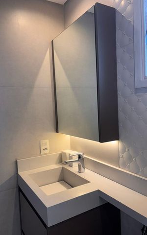 Apartamento à venda com 109m², 3 quartos e 2 vagas Apartamento à venda com 109m², 3 quartos e 2 vagasBanheiro