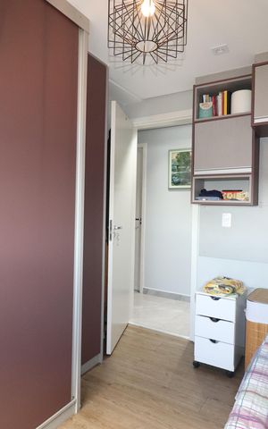 Apartamento à venda com 76m², 3 quartos e 2 vagasQuarto 2