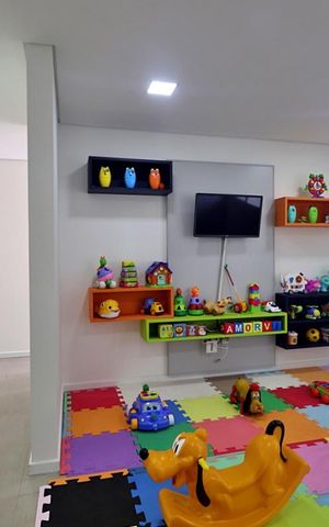 Apartamento à venda com 76m², 3 quartos e 2 vagasÁrea comum -  Brinquedoteca