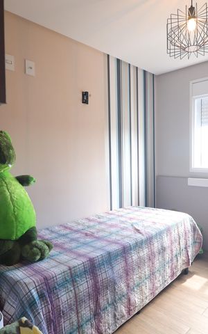 Apartamento à venda com 76m², 3 quartos e 2 vagasQuarto 2