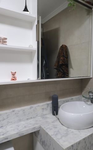 Apartamento à venda com 76m², 3 quartos e 2 vagasBanheiro Quarto 1 suíte