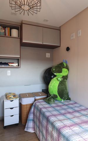 Apartamento à venda com 76m², 3 quartos e 2 vagasQuarto 2