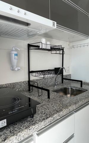 Studio para alugar com 25m², 1 quarto e sem vaga Studio para alugar com 25m², 1 quarto e sem vagaStudio - Cozinha