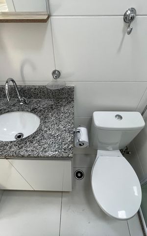Studio para alugar com 25m², 1 quarto e sem vaga Studio para alugar com 25m², 1 quarto e sem vagaBanheiro