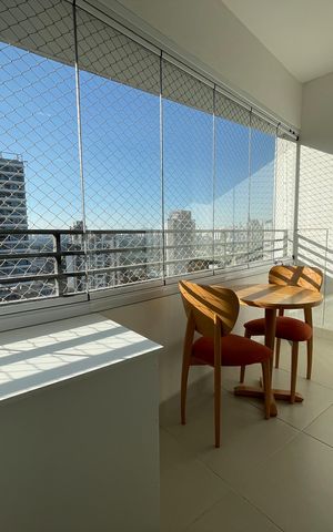 Studio para alugar com 25m², 1 quarto e sem vaga Studio para alugar com 25m², 1 quarto e sem vagaVaranda