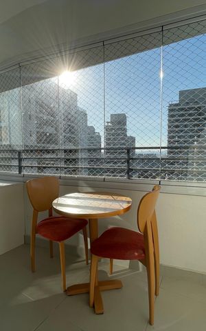 Studio para alugar com 25m², 1 quarto e sem vaga Studio para alugar com 25m², 1 quarto e sem vagaVaranda