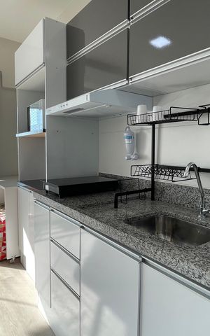 Studio para alugar com 25m², 1 quarto e sem vaga Studio para alugar com 25m², 1 quarto e sem vagaStudio - Cozinha