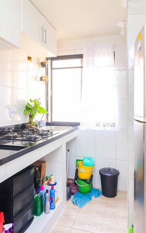 Apartamento à venda com 58m², 2 quartos e 1 vagaCozinha e Área de Serviço