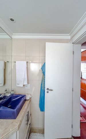 Apartamento à venda com 125m², 4 quartos e 3 vagasBanheiro da Suíte 3