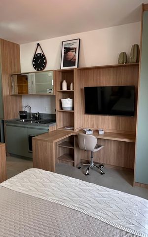 Studio para alugar com 28m², 1 quarto e sem vaga