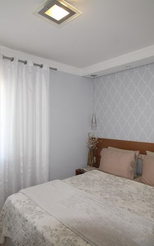 Apartamento à venda com 92m², 3 quartos e 2 vagasQuarto 3