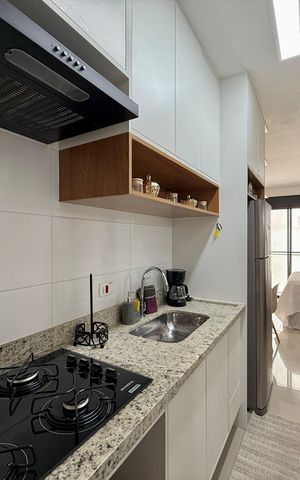 Studio à venda com 24m², 1 quarto e sem vaga Studio à venda com 24m², 1 quarto e sem vagaCozinha