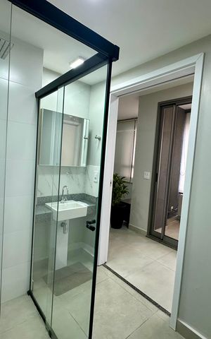 Apartamento para alugar com 41m², 1 quarto e sem vaga Apartamento para alugar com 41m², 1 quarto e sem vagaBanheiro l