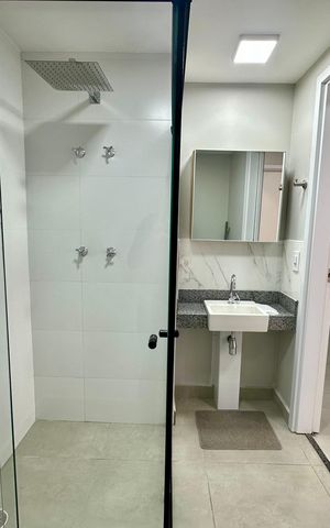 Apartamento para alugar com 41m², 1 quarto e sem vaga Apartamento para alugar com 41m², 1 quarto e sem vagaBanheiro