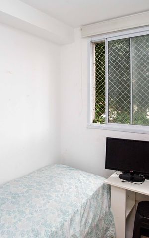 Apartamento à venda com 37m², 2 quartos e 1 vagaQuarto 2