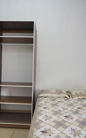 Studio para alugar com 25m², 1 quarto e sem vaga Studio para alugar com 25m², 1 quarto e sem vagaCama