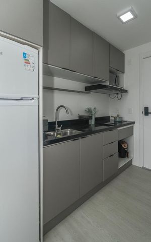 Studio à venda com 27m², 0 quarto e 1 vagaSala / Quarto / Cozinha