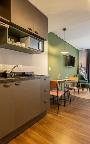 Apartamento à venda com 25m², 1 quarto e sem vaga Apartamento à venda com 25m², 1 quarto e sem vagaCozinha