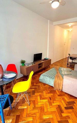Apartamento para alugar com 55m², 1 quarto e 1 vaga Apartamento para alugar com 55m², 1 quarto e 1 vagaSala