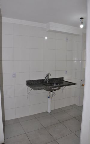 Apartamento à venda com 43m², 2 quartos e 1 vaga Apartamento à venda com 43m², 2 quartos e 1 vagaDetalhe - Cozinha Americana