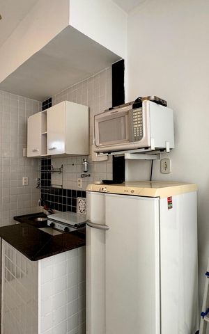 Studio à venda com 39m², 1 quarto e sem vaga
