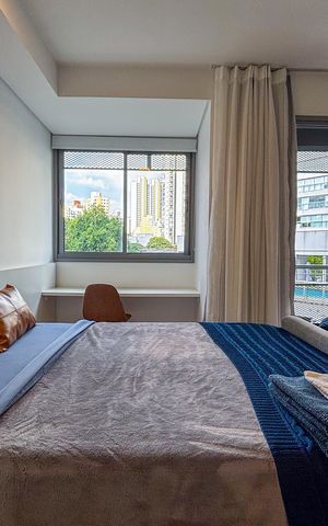 Apartamento para alugar com 32m², 1 quarto e sem vaga