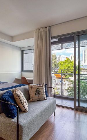 Apartamento para alugar com 32m², 1 quarto e sem vaga
