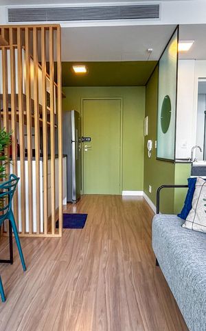 Apartamento para alugar com 32m², 1 quarto e sem vaga