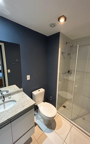 Apartamento para alugar com 44m², 1 quarto e 1 vaga Apartamento para alugar com 44m², 1 quarto e 1 vagaBanheiro