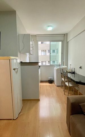 Studio à venda com 30m², 1 quarto e 1 vaga