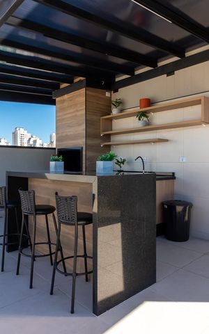 Apartamento para alugar com 24m², 1 quarto e sem vagaÁrea comum - Churrasqueira