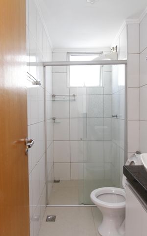 Apartamento à venda com 76m², 3 quartos e 2 vagasBanheiro da Suíte