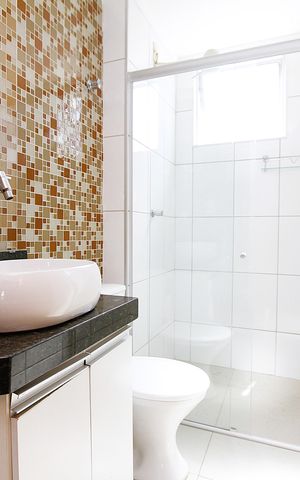 Apartamento à venda com 76m², 3 quartos e 2 vagasBanheiro Social