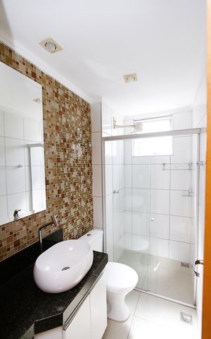 Apartamento à venda com 76m², 3 quartos e 2 vagasBanheiro Social
