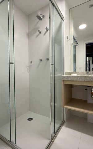Studio para alugar com 31m², 1 quarto e sem vaga Studio para alugar com 31m², 1 quarto e sem vagaBanheiro